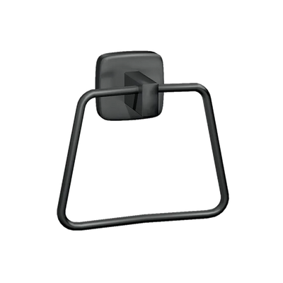 Matte Black - Towel Ring - Powder Coated Stainless - Surface Mounted - NEW