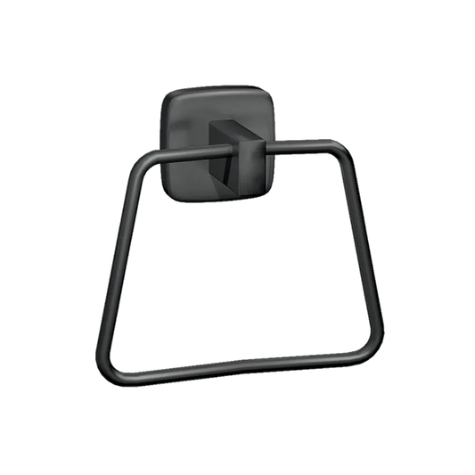 Matte Black - Towel Ring - Powder Coated Stainless - Surface Mounted - NEW
