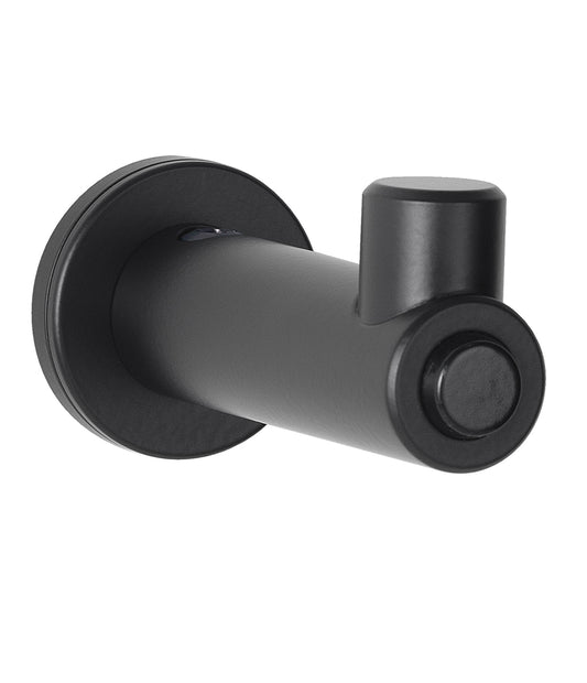 FINO Surface-Mounted Coat Hook with Bumper, Matte Black