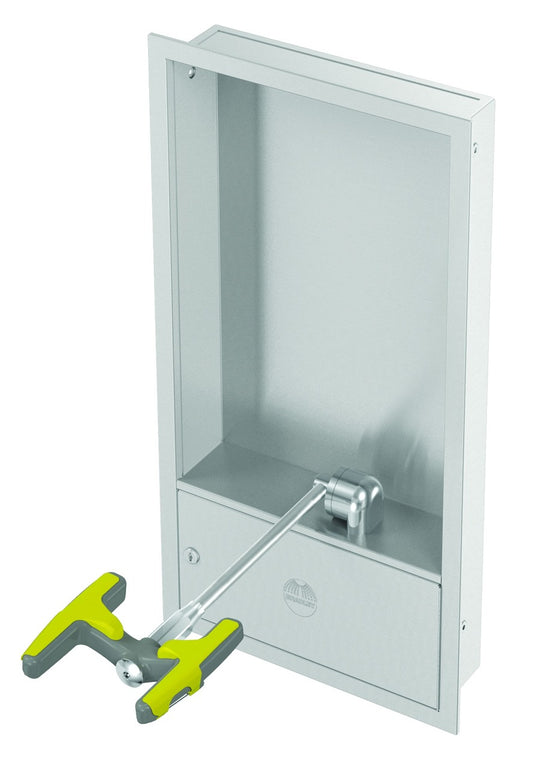 Safety Eye/Facewash, Cabinet Mount, Eyewashes, S19284JB