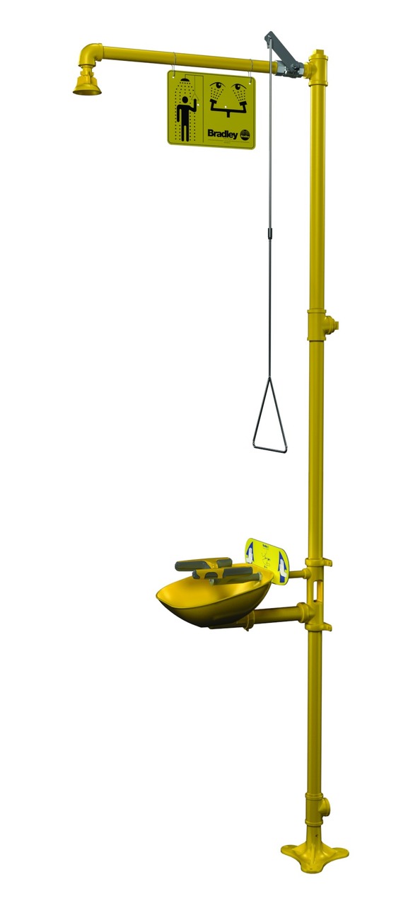 Safety Shower and Eye/Facewash, Combination Units, S19314BFPB