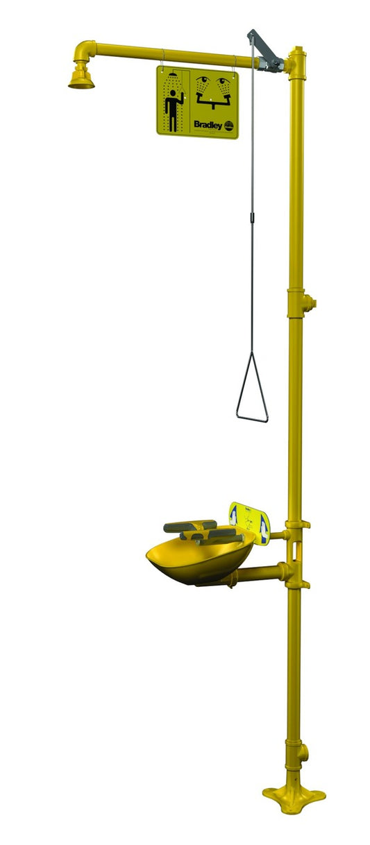 Safety Shower and Eye/Facewash, Combination Units, S19314BFPB
