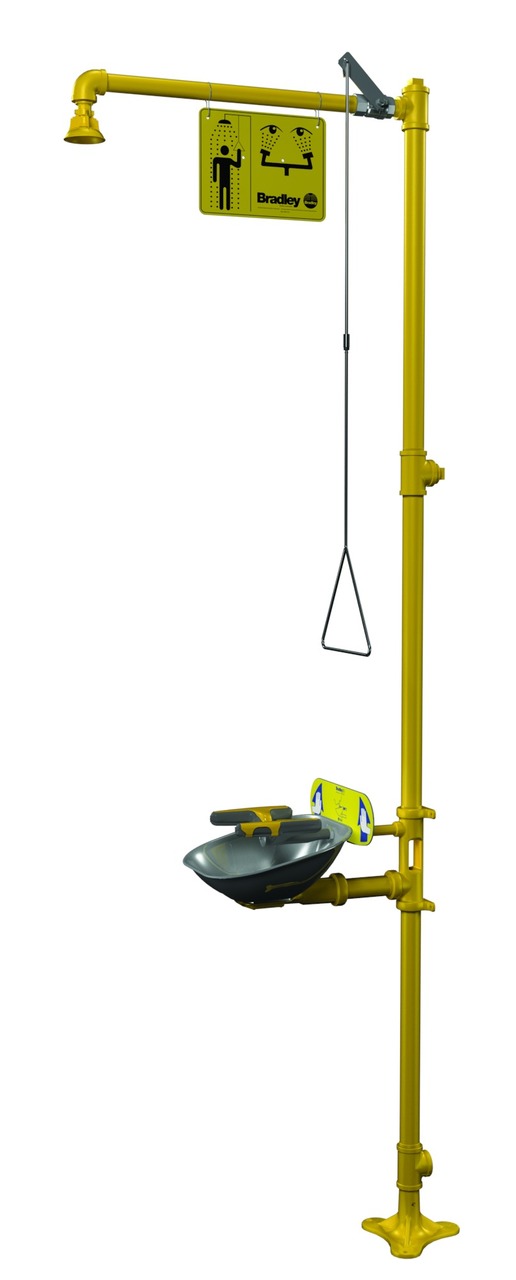 Safety Shower and Eye/Facewash, Combination Units, S19314BF