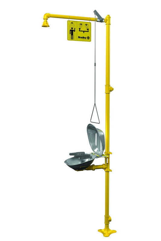 Safety Shower and Eye/Facewash, Combination Units, S19314DCBF