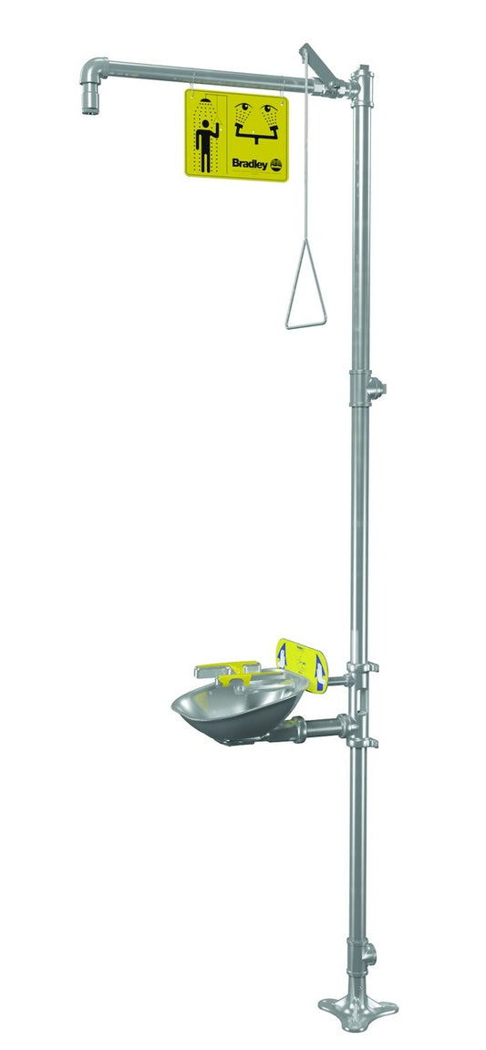 Safety Shower and Eye/Facewash, Combination Units, S19314FSS
