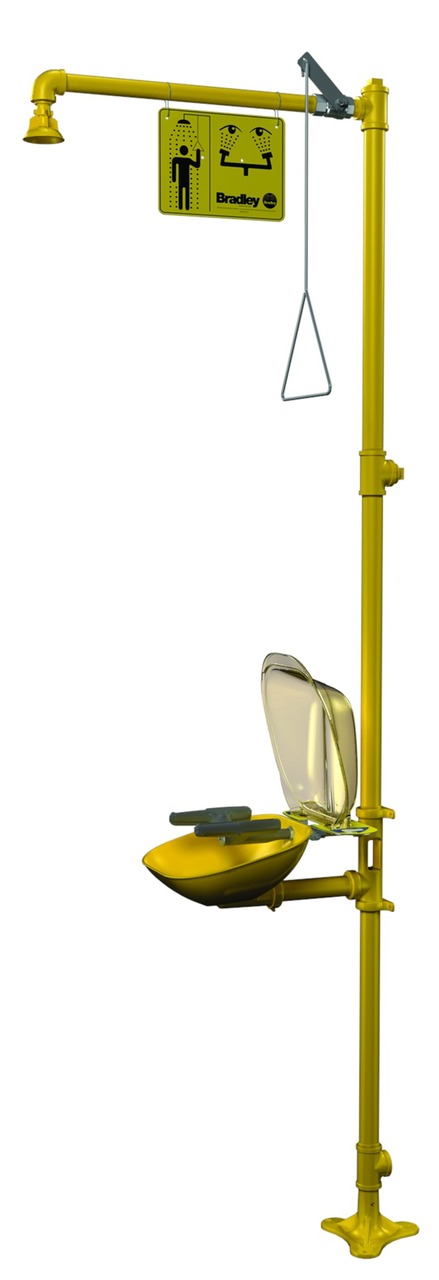 Safety Shower and Eye/Facewash, Combination Units, S19314PDCFW