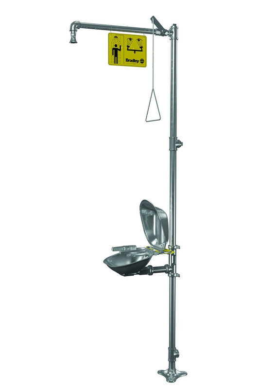 Safety Shower and Eye/Facewash, Combination Units, S19314SC