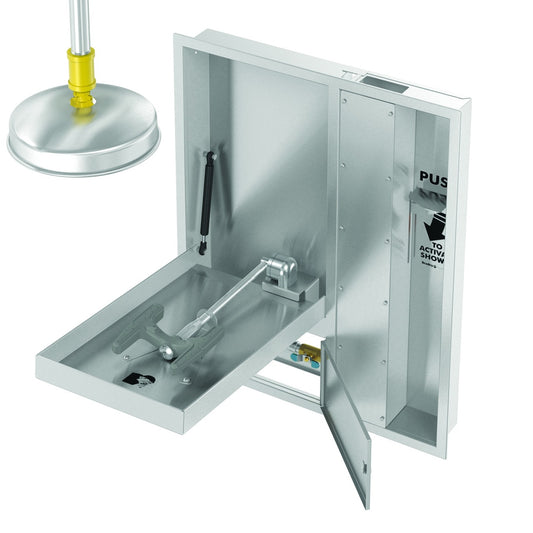 Safety Shower with Eye/Facewash, Combination Units, S19345JXBT
