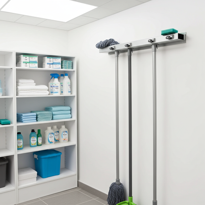 Mop Rack, (5 Holders) 46inch - Surface Mounted, 8215-5