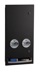 Recessed Napkin / Tampon Vendor, Free Vend Operation, Matte Black