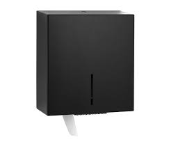 FINO Jumbo-Toilet Roll Holder, Matte Black