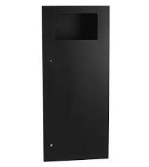 Recessed Waste Receptacle, 12-Gal., Matte Black