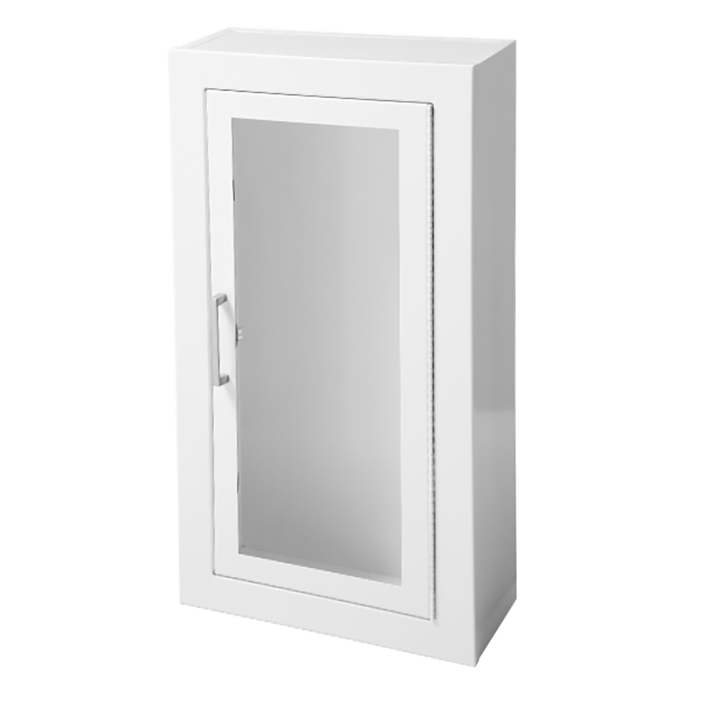 JL Industries Ambassador surface mounted white steel fire extinguisher cabinet