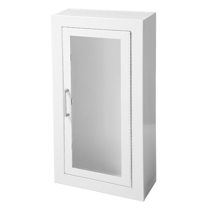 JL Industries Ambassador surface mounted white steel fire extinguisher cabinet