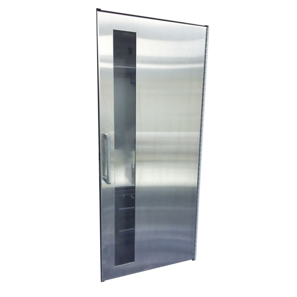 JL Industries Cosmopolitan trimless stainless steel fire extinguisher cabinet