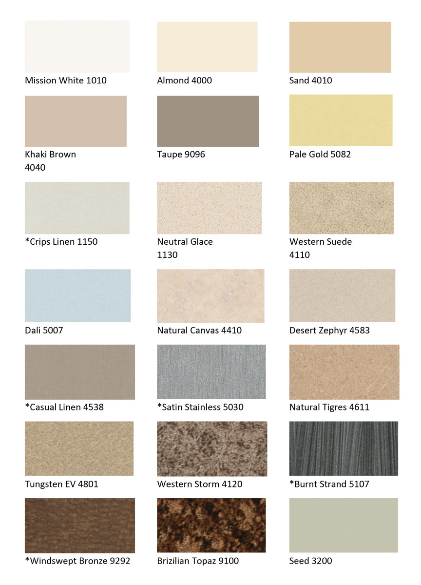 Solid Color Options