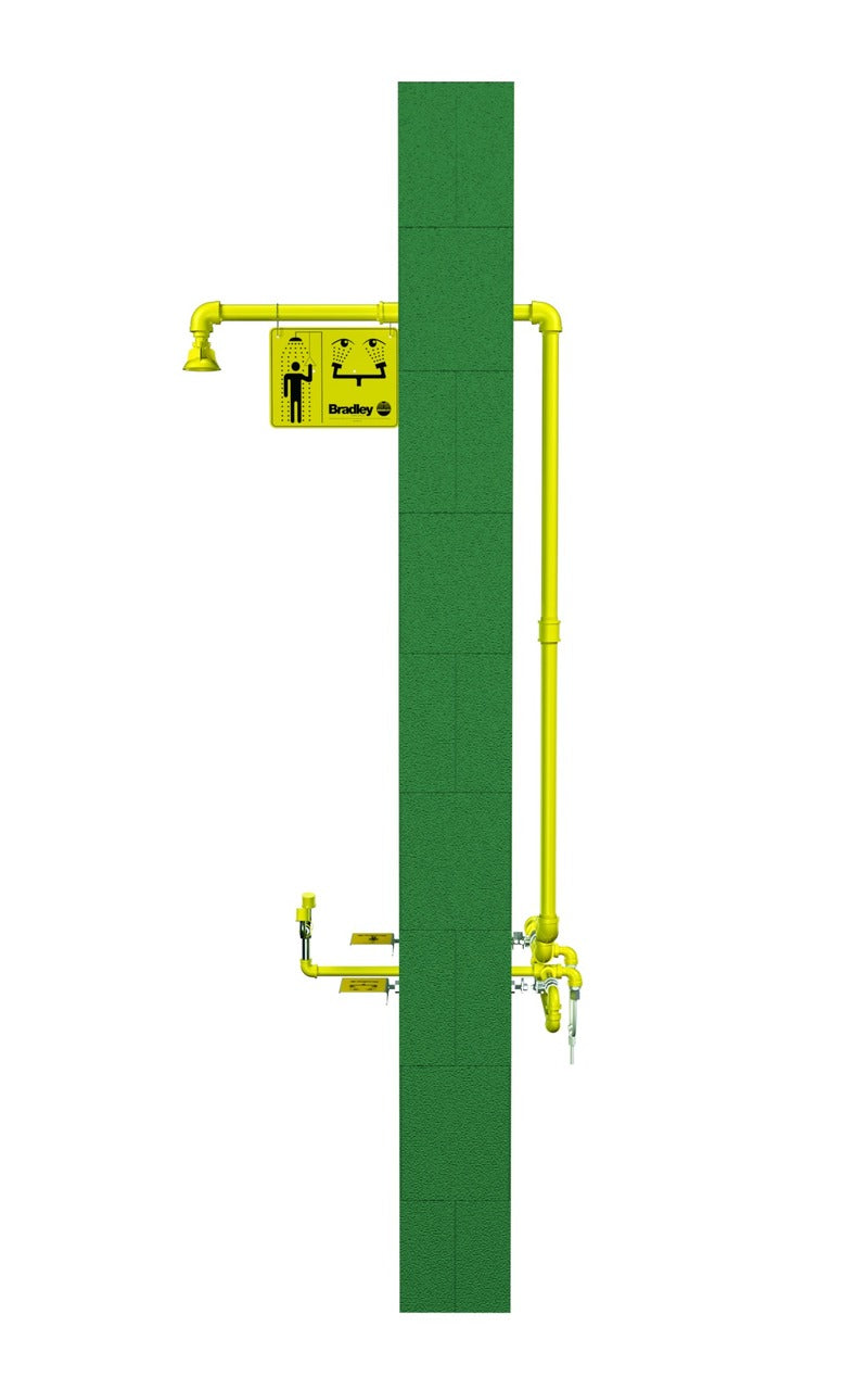 Safety Shower, Eyewash, Frost Proof, Combination Units, S19-310TW12